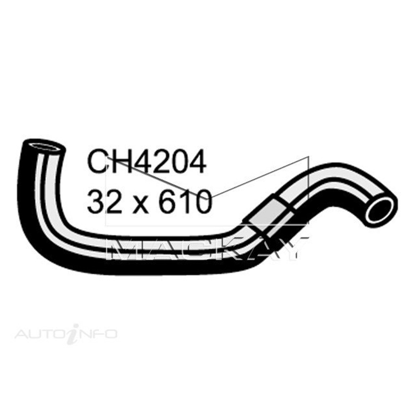 Mackay CH4204 Radiator Lower Hose For Toyota Tarago ACR30R 2.4L I4 Ptl Man&Auto