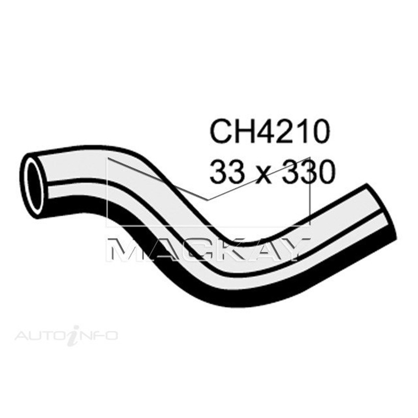 Mackay Radiator Upper Hose For Nissan Laser R32 2.6LTwin Turbo Petrol Man Auto