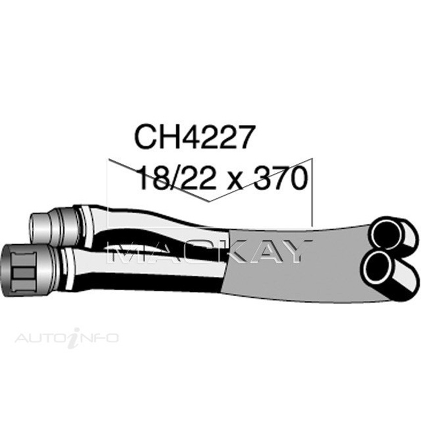 CH4227 Heater Hose for Front Holden Commodore VE 6.0L V8 Petrol Manual / Auto
