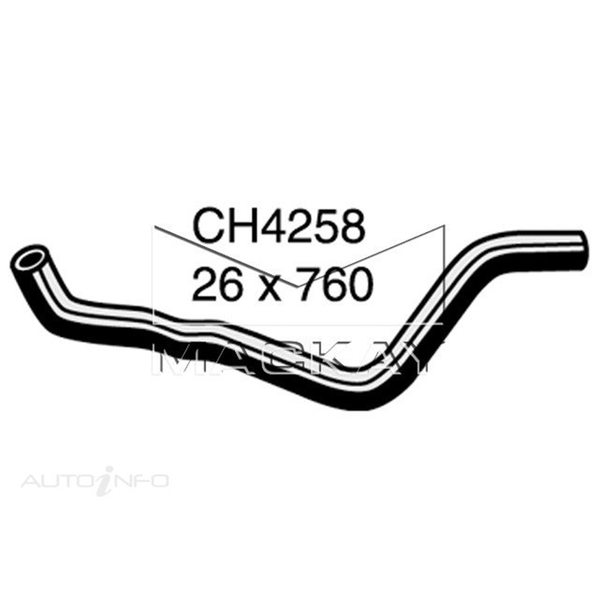 Mackay CH4258 Radiator Lower Hose For Honda Hrv Gh 1.6L I4 Petrol Manual & Auto