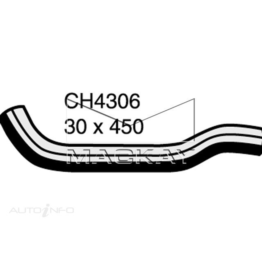Mackay CH4306 Radiator Upper Hose For Honda Civic Fd 2.0L I4 Ptl Manual & Auto