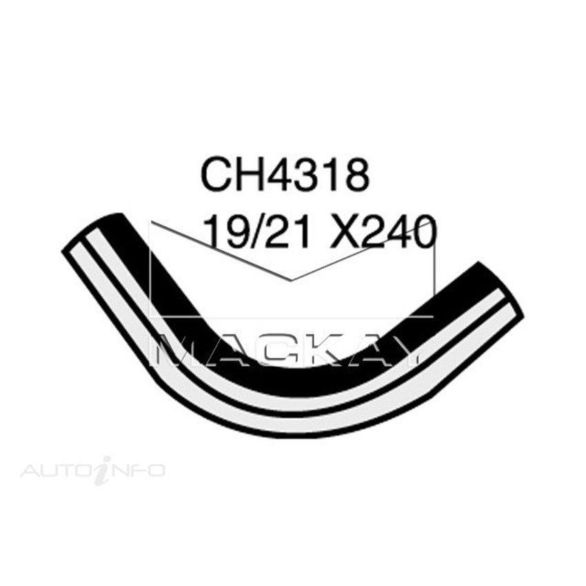 Mackay Heater Hose For Saab 900 900S 2.0 Litre B202 B212 bypass valve to engine