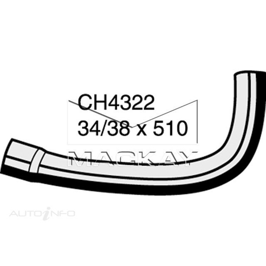 Mackay Radiator Upper Hose For Toyota Hiace TRH221R 2.7L Petrol Man & Auto