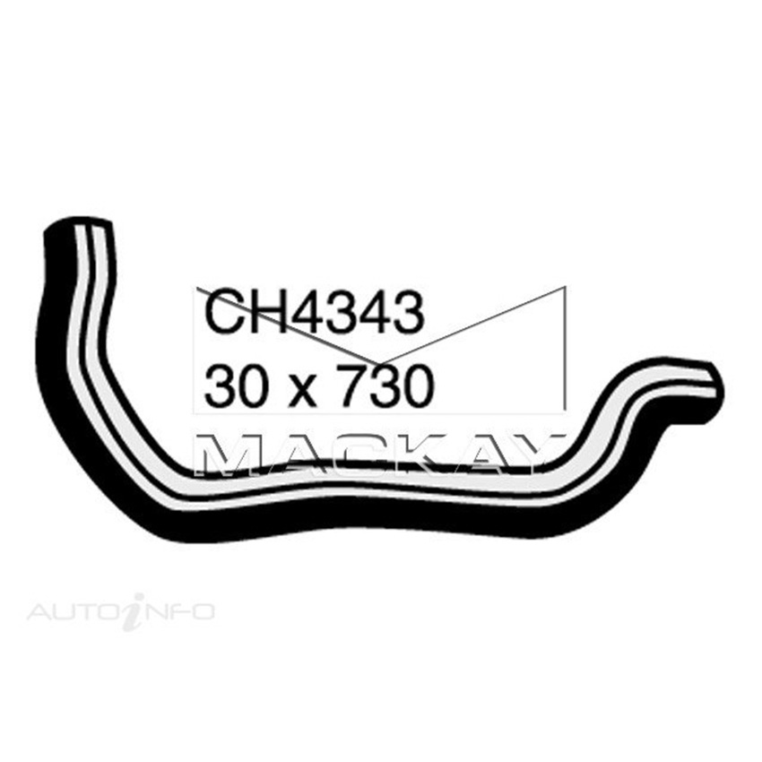 Mackay CH4343 Radiator Lower Hose For Mazda MX5 NB 1.8L I4 Petrol Manual/Auto