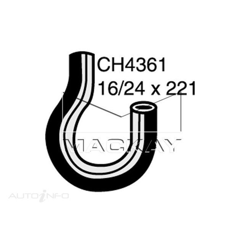 Mackay Engine By Pass Hose For Honda CRX ED 1.6L Petrol Manual / Auto  - CH4361