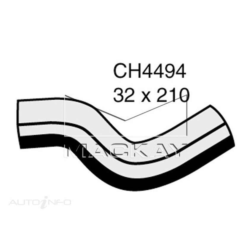Mackay CH4494 Radiator Upper Hose For HUMMER H3 . 3.7L I5 Petrol Manual/Auto