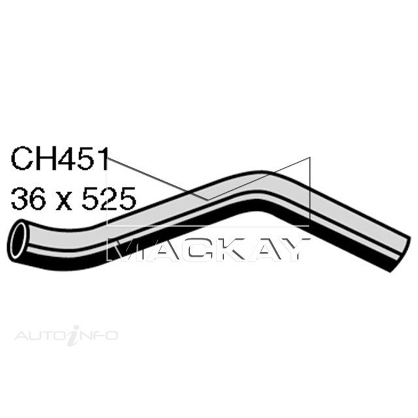 Mackay CH451 Radiator Upper Hose For Chevrolet BEL AIR . 4.6L V8 Ptl Manual/Auto