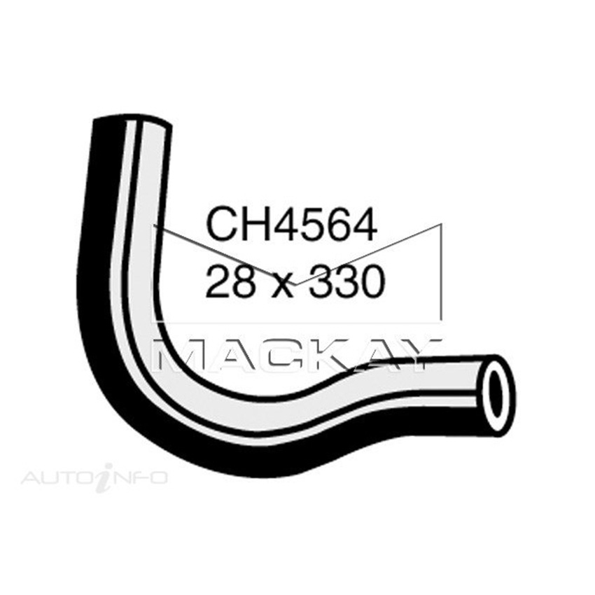 Mackay Radiator Upper Hose For MG MGB GT . 1.8L Petrol Manual/Auto - CH4564