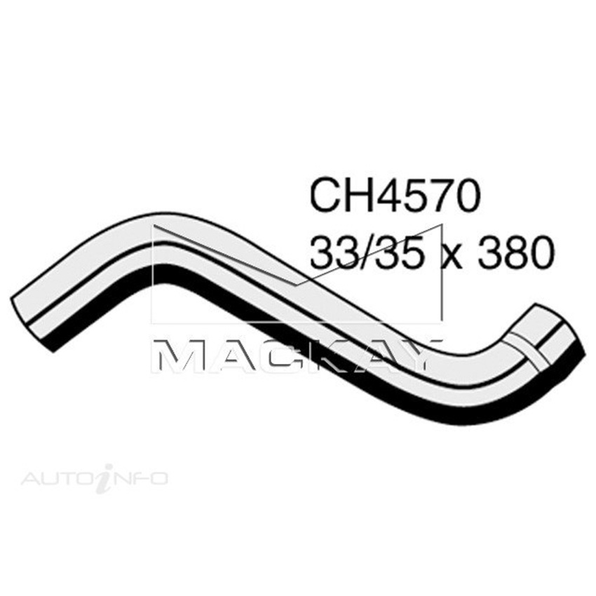 Mackay CH4570 Top Hose For Front Fiat X19 1.3L 128A 1.5L 138A I4 8V CARB Ptl