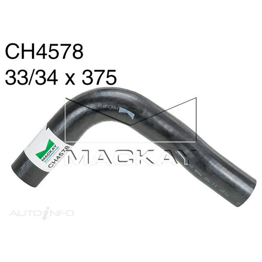Mackay CH4578 Radiator Upper Hose For Holden VIVA JF 1.8L I4 Petrol Manual/Auto