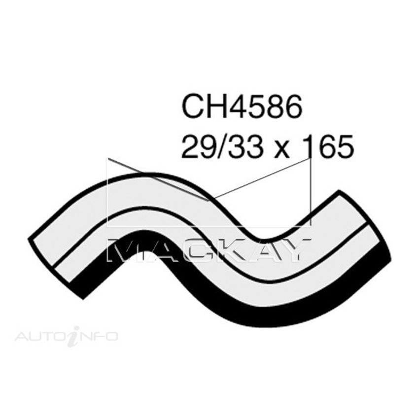 Mackay CH4586 Radiator Lower Hose For Holden VIVA JF 1.8L I4 Petrol Manual/Auto
