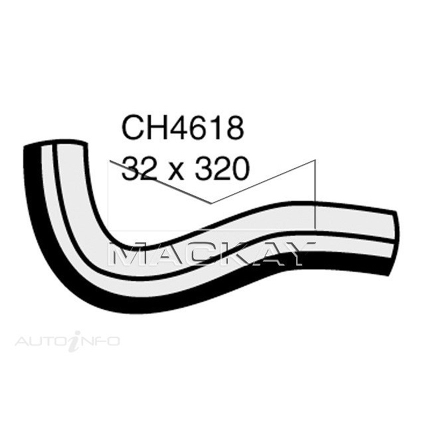 Mackay CH4618 Radiator Lower Hose For Toyota Hilux LN167R 3.0L I4 Dsl Man&Auto