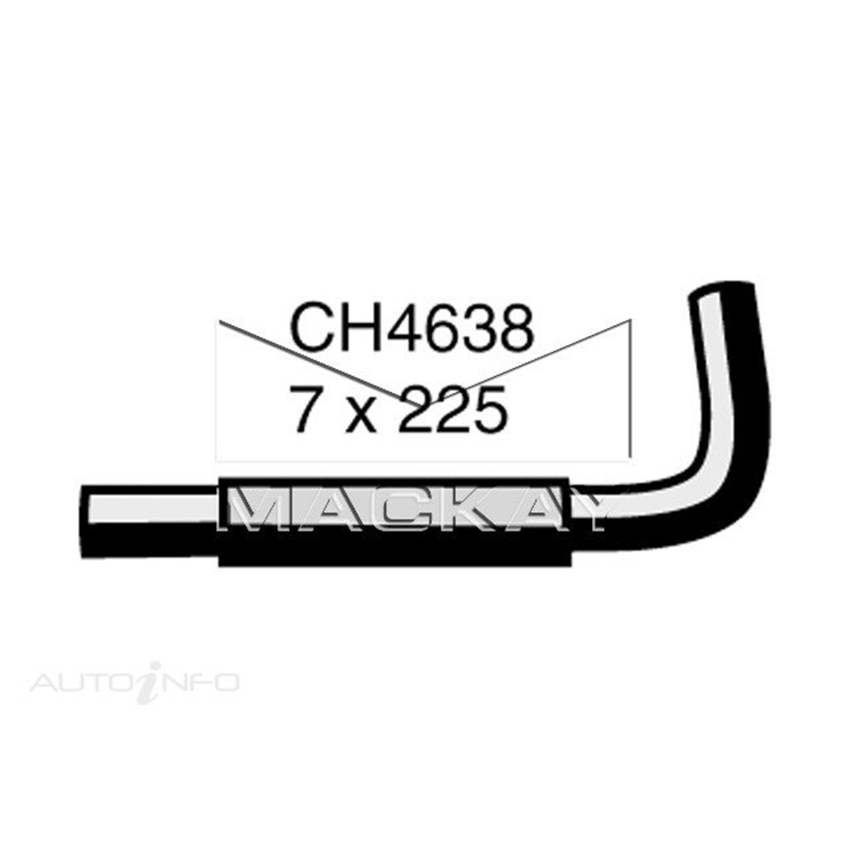 Mackay Engine By Pass Hose For Mitsubishi Colt Rg 1.5L Petrol Manual & Auto