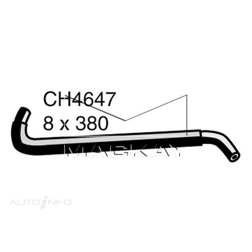 CH4647 Engine By Pass Hose for Mitsubishi Triton Ml 3.5L V6 Petrol Manual & Auto