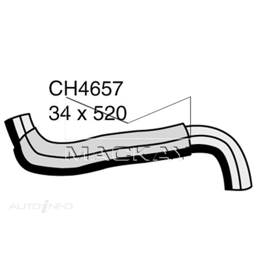 Mackay CH4657 Radiator Upper Hose For Hyundai Terracan HP 2.9L I4 Turbo Dslanual