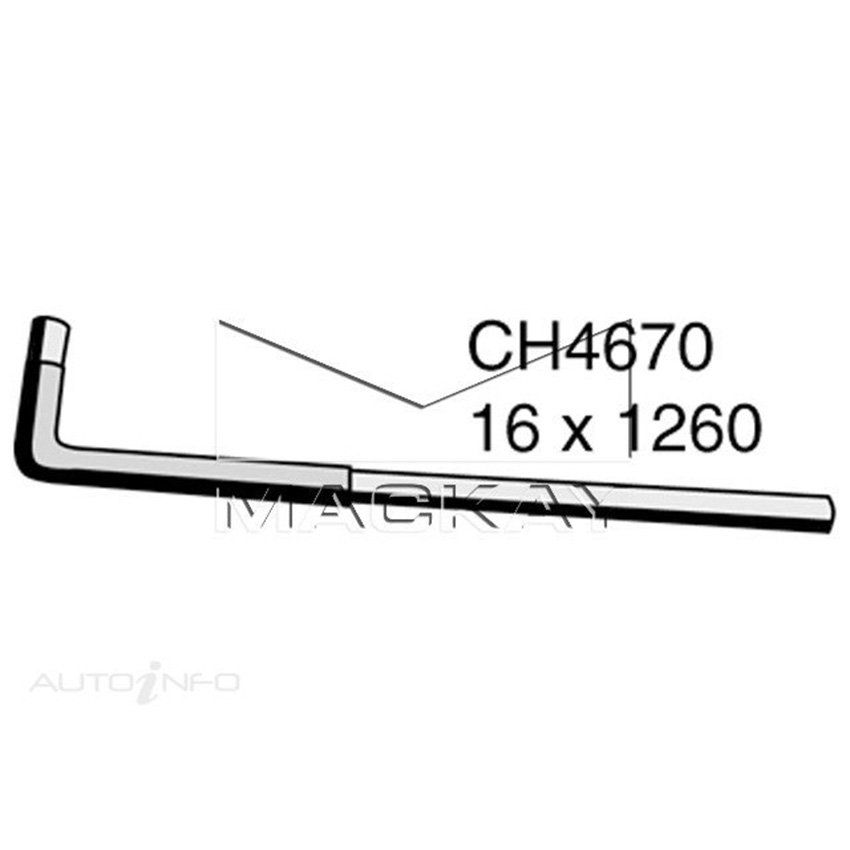 Mackay Heater Hose For Kia PREGIO 3VRS CT 2.7LDiesel Manual / Auto  - CH4670