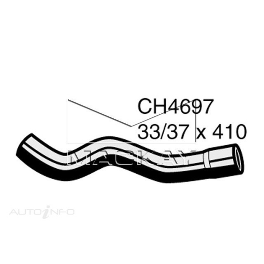 Mackay Radiator Upper Hose For Holden Rodeo RA 2.4L I4 Petrol Manual/Auto