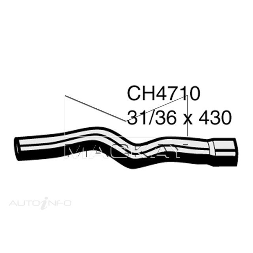 Mackay CH4710 Radiator Lower Hose For Holden Rodeo Ra 2.4L I4 Ptl Manual & Auto