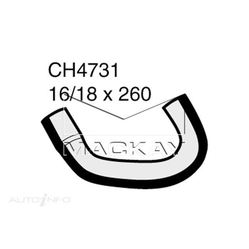 CH4731 Heater Hose for Toyota Hilux LN167R 3.0L I4 Diesel Manual & Auto Mackay