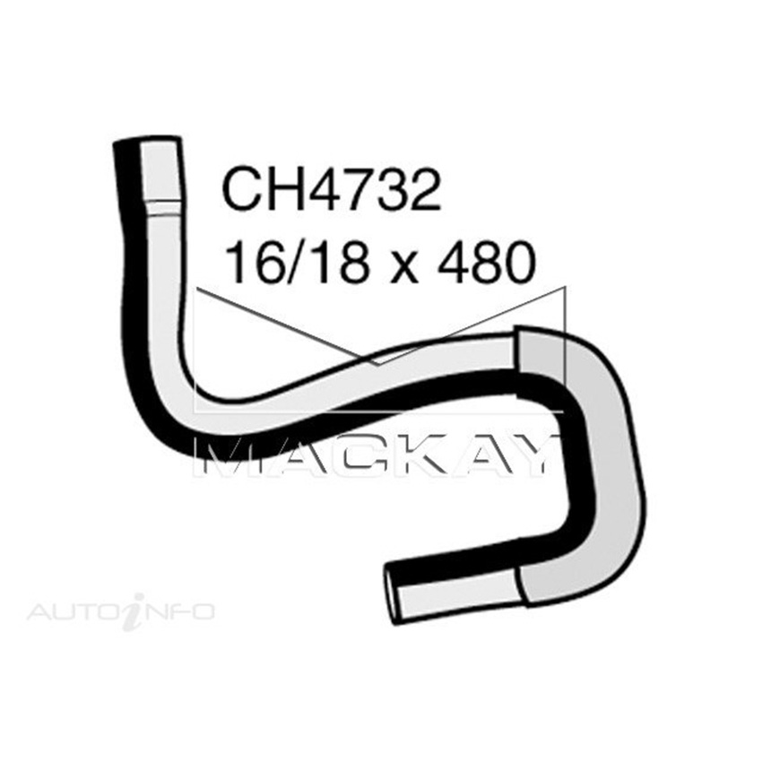 CH4732 Heater Hose for Toyota LandCruiser Prado 90 Series 3.4 litre V6 5VZFE