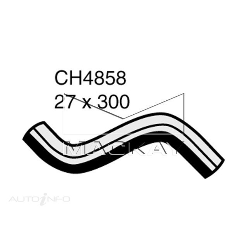 Mackay CH4858 Radiator Upper Hose For Subaru Tribeca . 3.0L F6 Ptl Manual & Auto