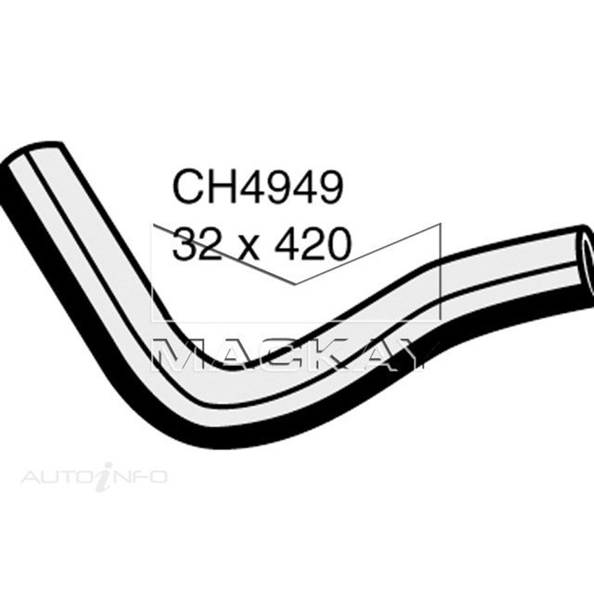 Mackay CH4949 Radiator LW Hose For Ford Courier PH 4.0L V6 Petrol Manual & Auto
