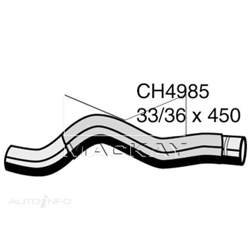 Mackay CH4985 Radiator Upper Hose For Mazda Cx9 Tb 3.7L V6 Petrol Manual & Auto