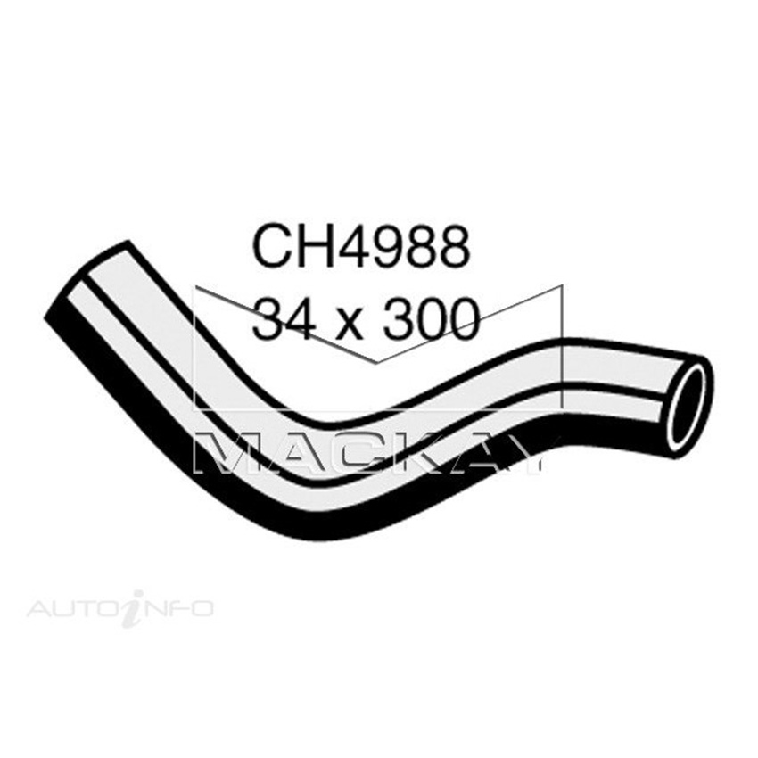 Mackay CH4988 Radiator Upper Hose For Mazda RX8 . 1.3L ROTARY2 Ptl Manual/Auto