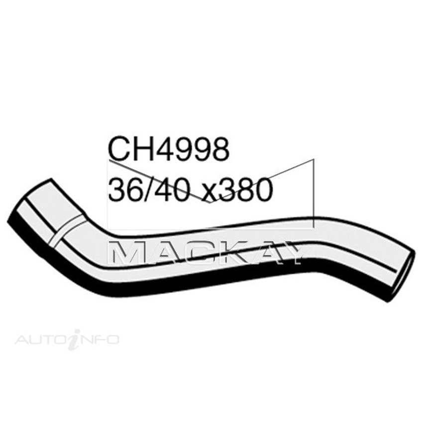 CH4998 Bottom Hose for Toyota LandCruiser 2000 - 2007 HDJ100 4.2 TD Mackay