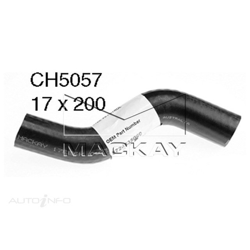 Mackay Heater Hose For Toyota 4 Runner VZN130R 3.0L V6 Petrol Manual & Auto