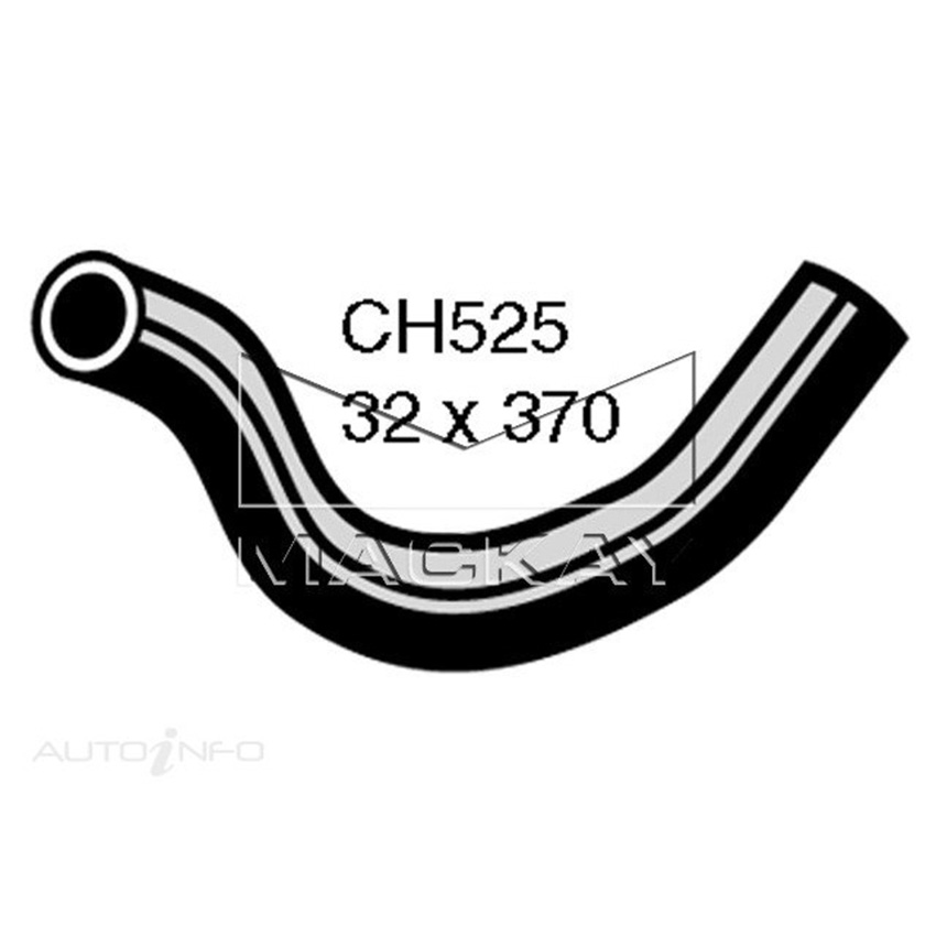 Mackay CH525 Radiator Upper Hose For Holden Premier EJ 2.3L I6 Ptl Manual/Auto