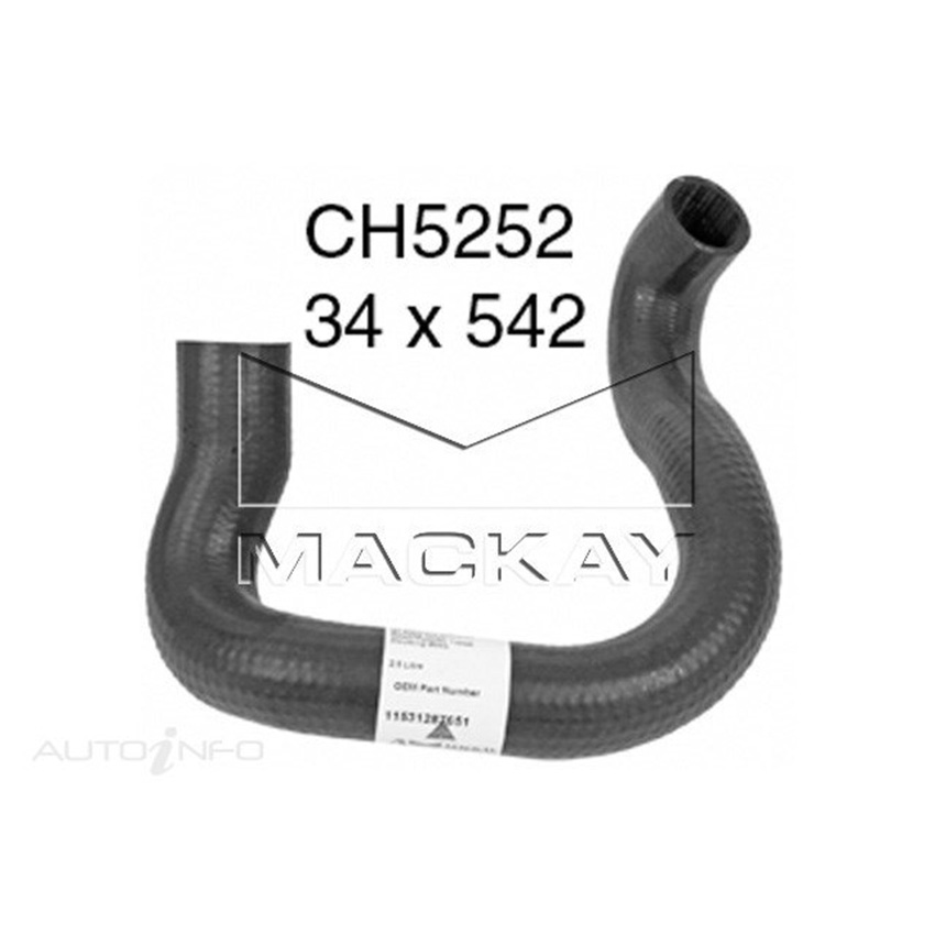 Mackay Engine By Pass Hose For BMW 525i E34 2.5L Petrol Manual / Auto  - CH5252