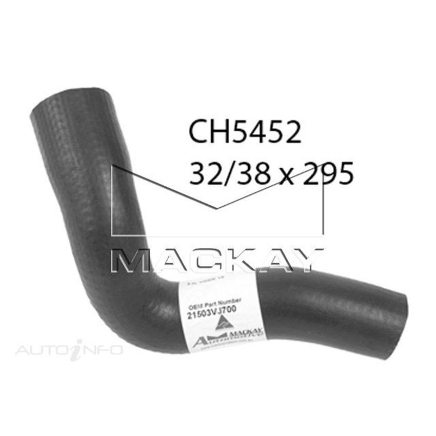 Mackay CH5452 Radiator Lower Hose For Nissan Navara D22 3.3L V6 Ptl Man&Auto