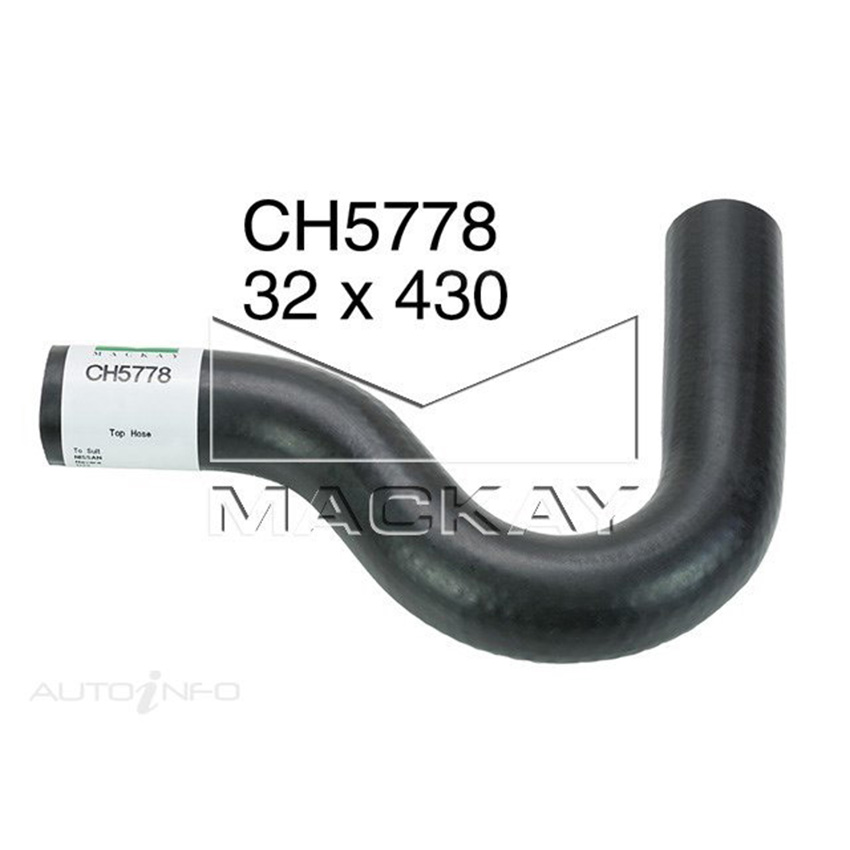 Mackay CH5778 Radiator Upper Hose For Nissan Navara D22 2.5L I4 Turbo Dsl Manual
