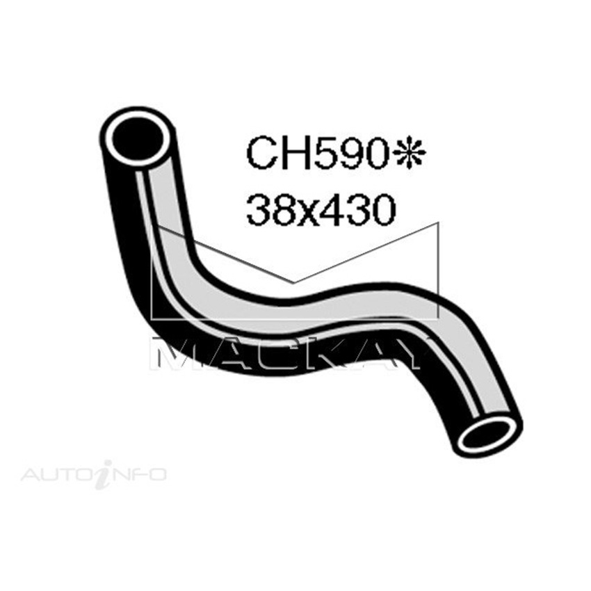 Mackay CH590 Radiator Lower Hose For Holden Panel Van EH 2.9L I6 Ptl Manual/Auto