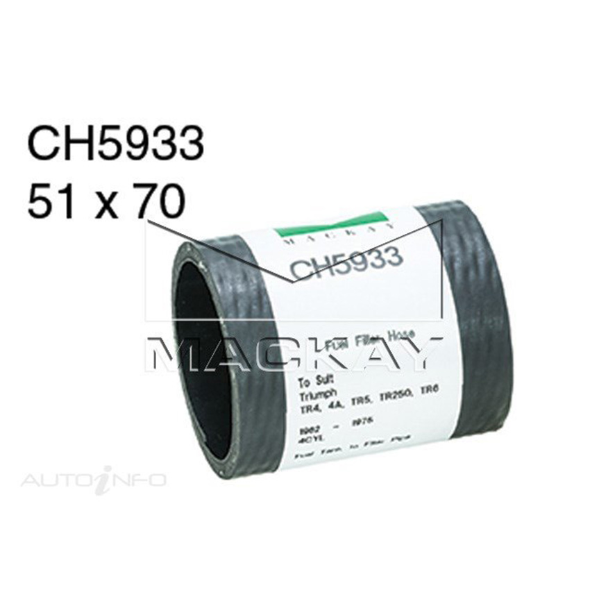 CH5933 Fuel Filler Hose for TRIUMPH TR4 4A TR5 TR250 TR6 Fuel Tank to Filler Pipe*