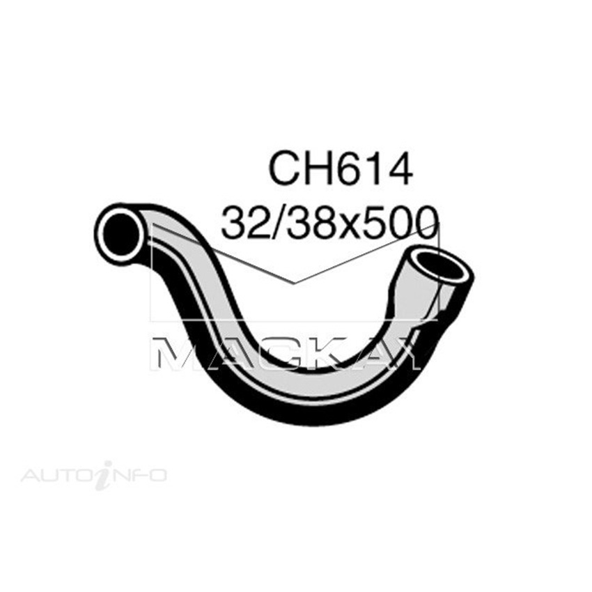 Mackay CH614 Bottom Hose For WILLYS Jeep COMBAT 6 CJ-5, CJ-6 1664-1668 - 6CYL