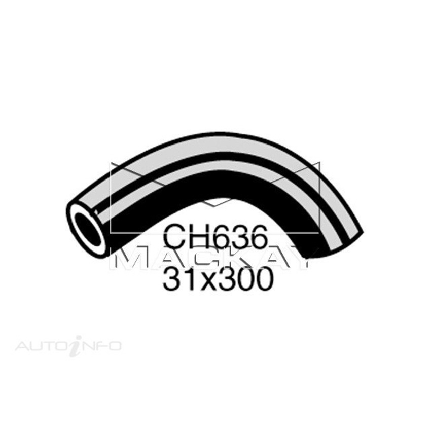 Mackay CH636 Top Hose For Holden HD - HR 1965-1968 Mackay