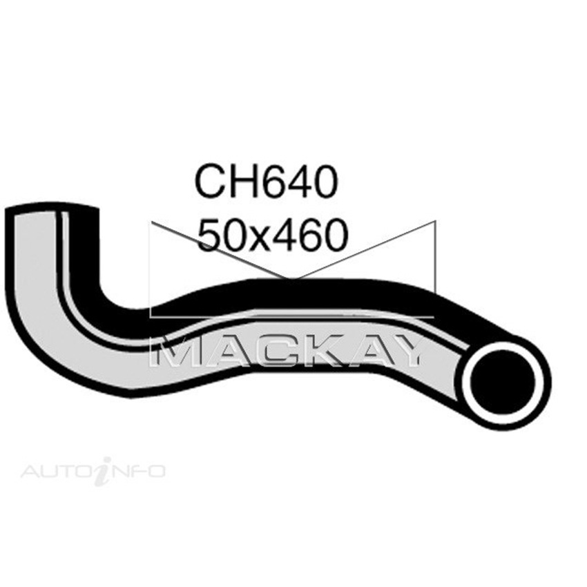 CH640 Top Hose for International / IVECO FROM CHASSIS # 1760 ON Mackay