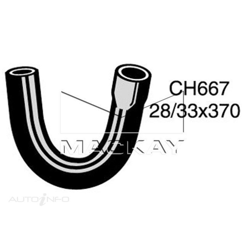 Radiator Lower Hose for Land Rover Series 2A 88 2.3L I4 Petrol Manual / Auto