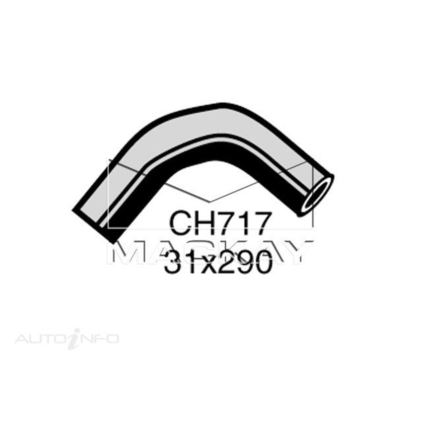 Mackay CH717 Radiator Upper Hose For Ford Falcon XT 3.1L I6 Petrol Manual & Auto