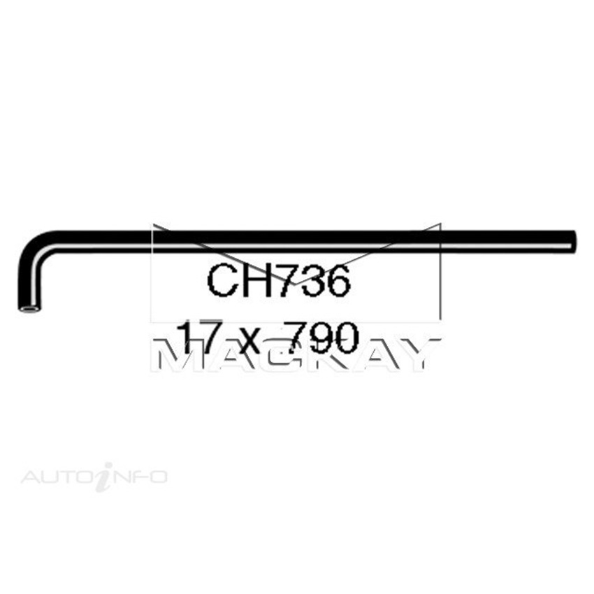 CH736 Heater Hose for Holden HD - HR 1965-1968 Mackay