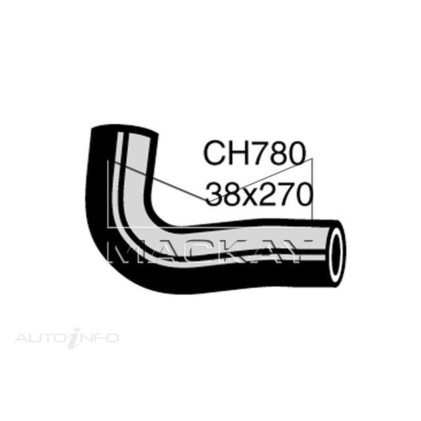 Mackay CH780 Top Hose For Chrysler Valiant VE -VF -VG 1967-1971 - 6CYL Mackay