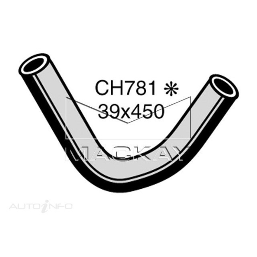 Mackay CH781 Bottom Hose For Chrysler Valiant AP5 - AP6 - VC 1963-1967 - 6CYL