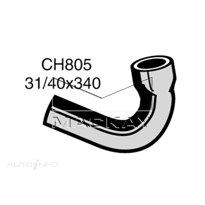 Mackay Radiator Upper Hose For Ford Cortina MK2 1.3L Petrol Manual & Auto - CH805