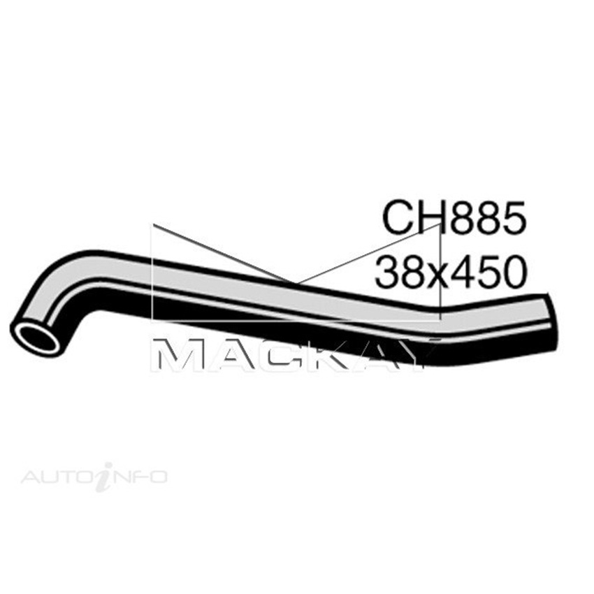 Mackay CH885 Radiator Upper Hose For Chrysler Valiant VF 4.5L V8 Ptl Manual/Auto