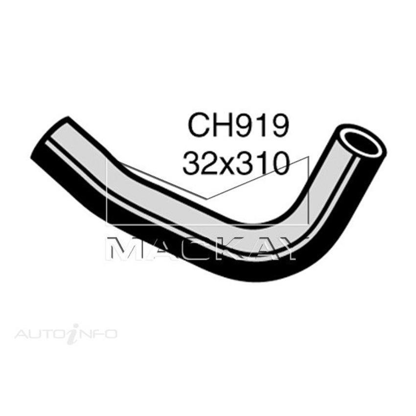 Mackay CH919 Radiator Upper Hose For Ford Falcon XY 3.3L I6 Petrol Manual & Auto