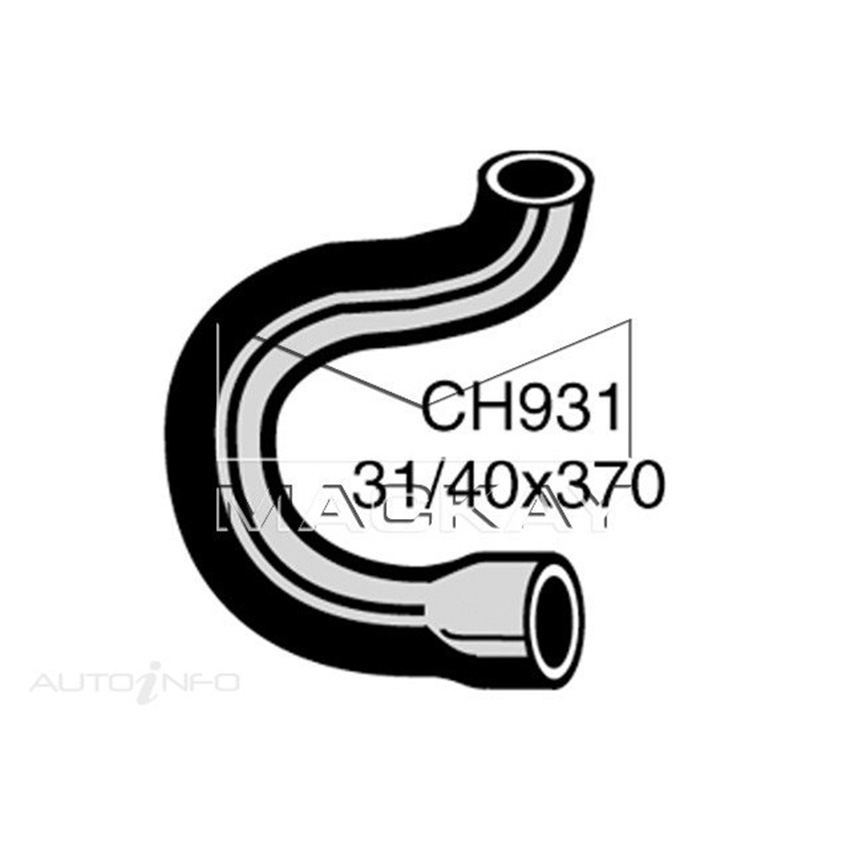 Mackay CH931 Top Hose For Ford Escort MKI 1970-1977 Mackay