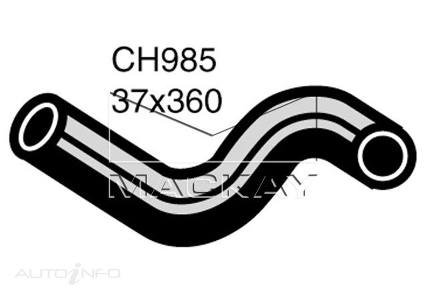 Mackay CH985 Top Hose For Toyota LandCruiser FJ40 - 45F 1960-1984 Mackay