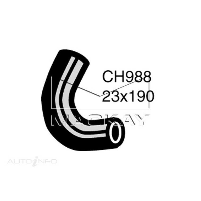 CH988 Engine By Pass Hose for Toyota LandCruiser FJ45R 4.2L I6 Petrol Manual & Auto